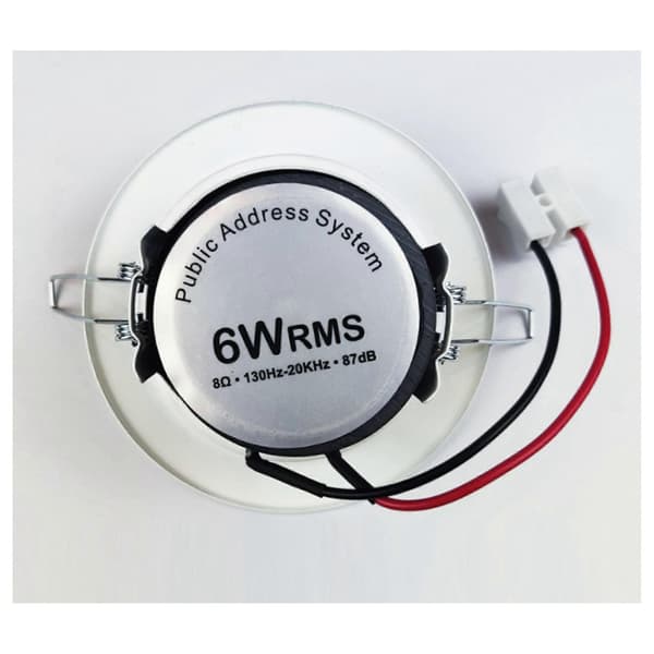 2X Bathroom 3 inch 8 Ohm 6W Passive Ceiling Speaker Moisture-proof Recessed Ceiling Speaker Sound Quality Background White White
