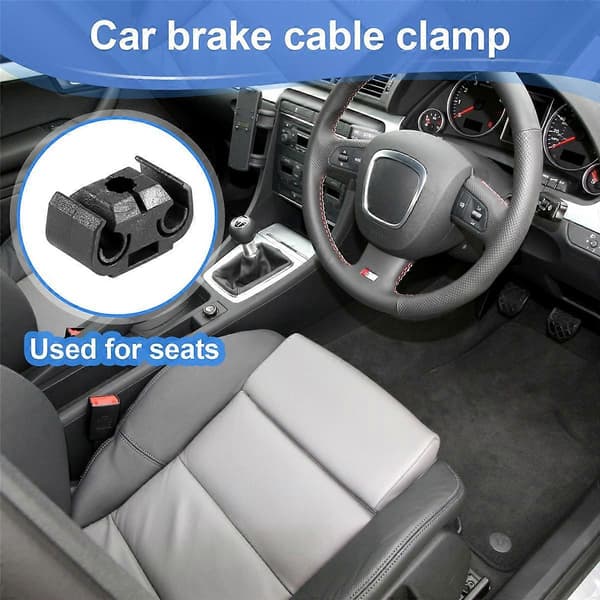 40 pcs 2-point Brake Pipe Line Holder Bracket 811611797 Dual Channel Base Brake Cable