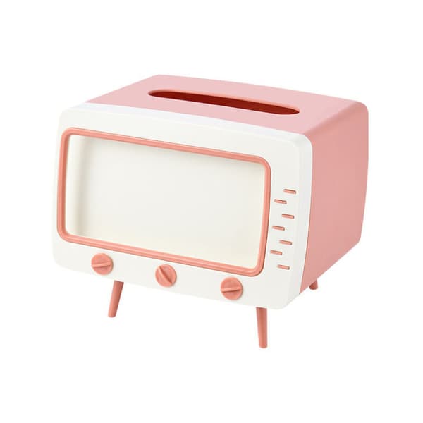 Fjärrkontrollhållare i form av en TV, söt, retro, för vardagsrum och sovrum
