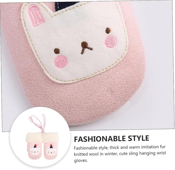 Par Vinterhandskar Varma Handskar Baby Vantar Hel Finger Vantar Flickor Vantar Baby Vantar Handvärmare Vantar Spädbarn Vantar Rosa