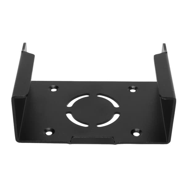 Set-top Box Mount Aluminum Alloy Rustproof Screw Fixing Wall Mount for IOS TV Black