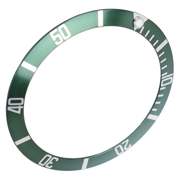 Profesjonell armbåndsur Bezel-innlegg Loop Erstatning Klokke Bezel-innlegg Ring Tilbehør Grønn