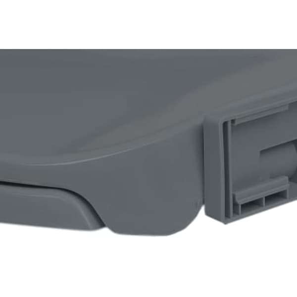 vidaXL Toiletsæde med soft close grå oval grå gray
