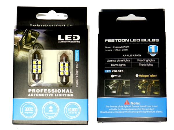 Canbus C5W 31mm LED 6000K 2-pakkaus 12v 20 20