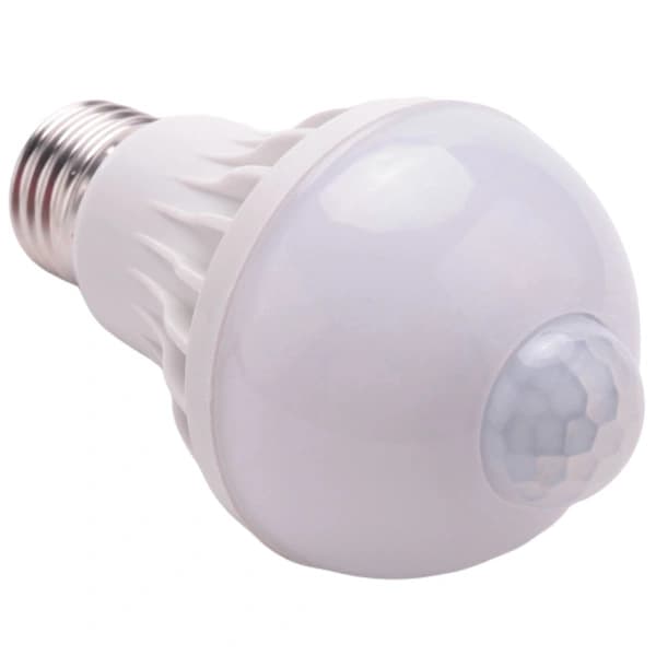 3X E27 LED-lampe med bevegelsessensor, LED PIR Bevegelsessensorlampe Globepære, 5W