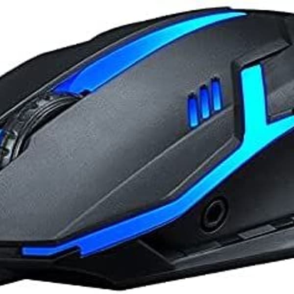 Kablet USB optisk RGB-computermus 1200DPI til kontor
