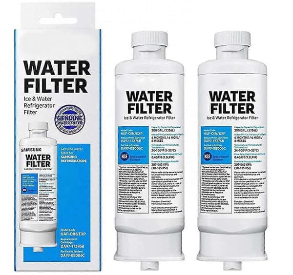Replacement Refrigerator Water Filter, Compatible with Samsung DA97-17376B DA97, 2-Pack