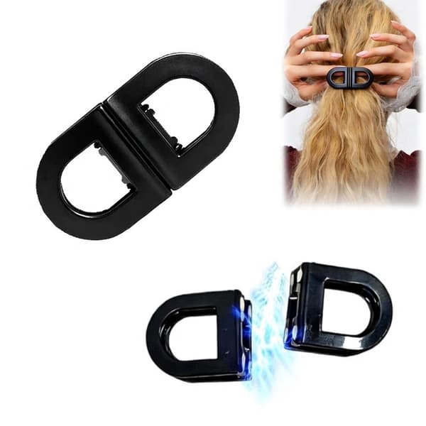 Magnetisk hårklemme – 3 stk 60 Black