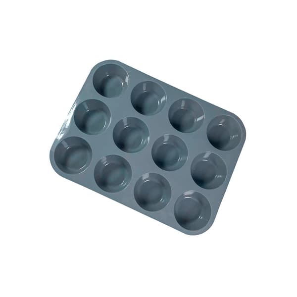 Silikonkakeform - Muffinsform med 12 kopper Grå Grey 129