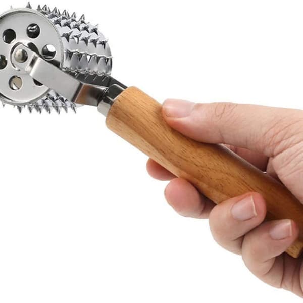 Stainless Steel Meat Tenderizer, Rolling Seasoning Meat Tenderizer, Schnitzel Tenderizer