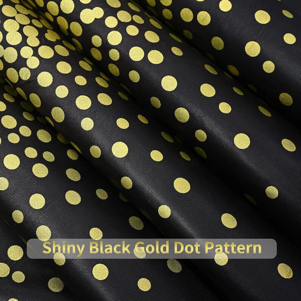6-pack prickig prickig bordsdukar 54\" x 108\" svart guld prickig D