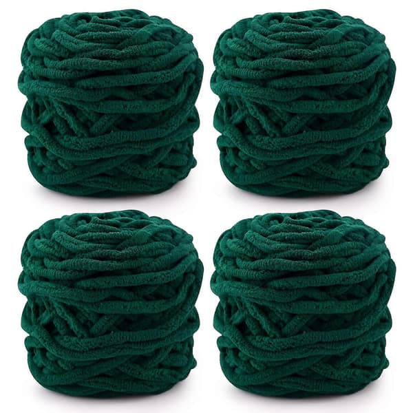 Brodergarn 4xBrodergarn for hekling, mykt tykt garn for garnprosjekter