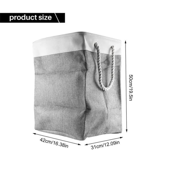 Laundry Baskets, Foldable Laundry Hamper, for Bedroom, Foldable Basket with Carry Handles, Beige