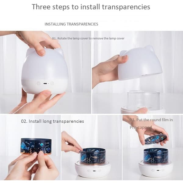 Starry Sky Projector Lamp Mini Projector Lamp Bedside Lamp Rotating Romantic Atmosphere Night Light Gift