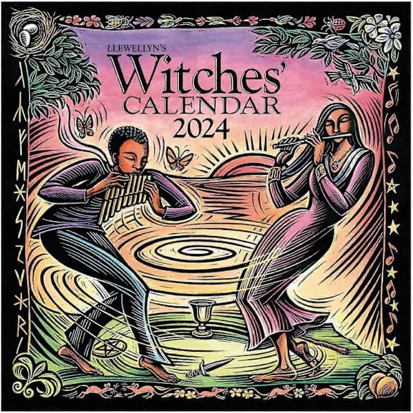 Witch Calendar 2024, Funny Wall Calendar 2024, Creative Witch Calendar 2024
