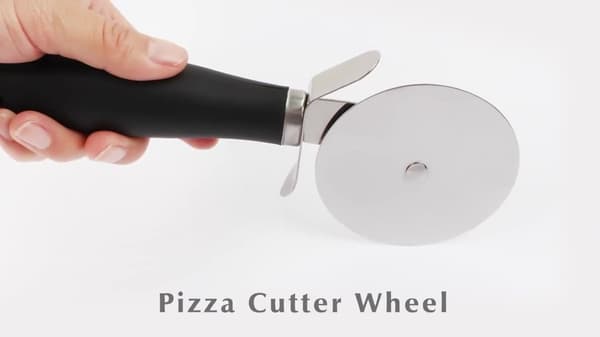 Pizzacutter - Dough Wheel - Stainless Steel - Pizza Knife - Pizza Roller - Ravioli Cutter - Robust & Sharp Wheel - Edging Wheel - Pasta Wheel
