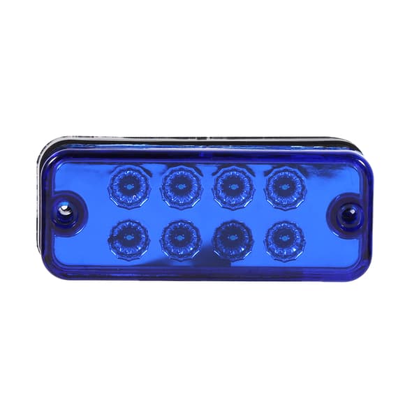 6 stk 8 LED Sidemarkeringslys Indikatorlampe Lastebil Tilhenger Blå
