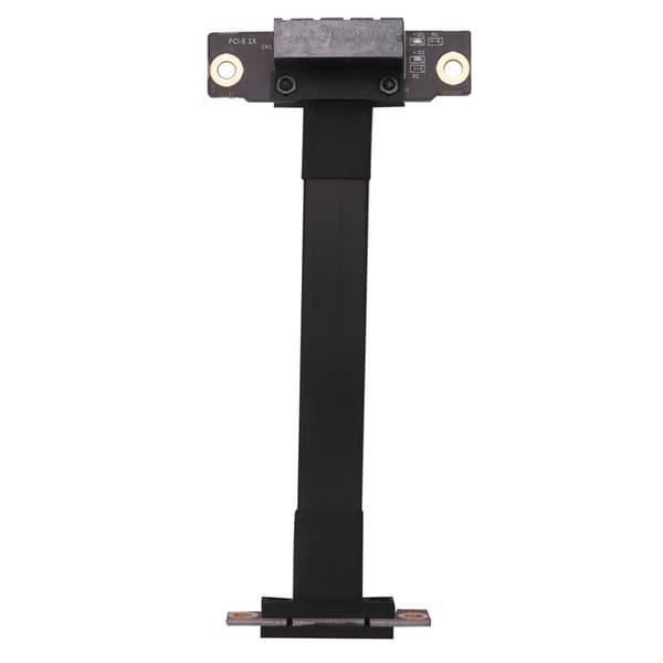 Dobbelt PCIE X1 forlængerkabel 90 graders retvinklet PCIe 3.0 X1 til