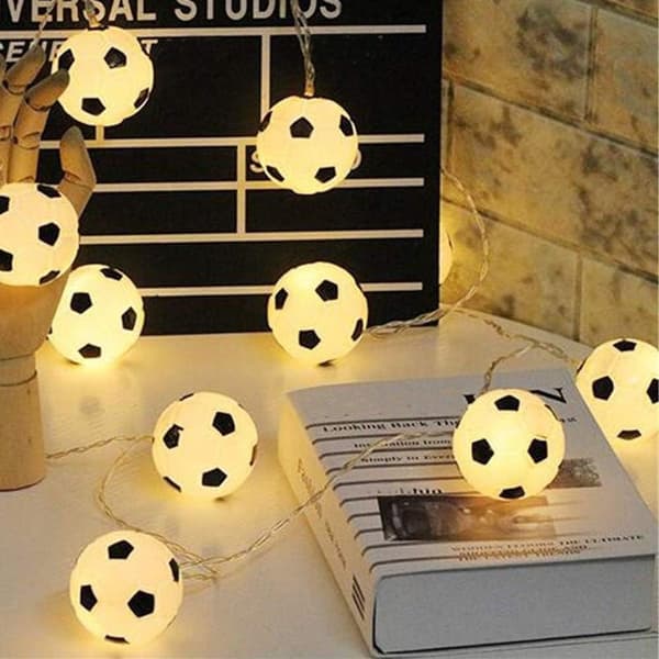 20 LED Football String Lights Decoration - Modern Ball Models Indoor Decoration Warm White Light 3M/6.56ft