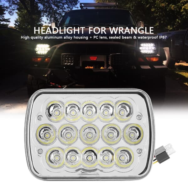 7 tommer 45W LED-forlygte til Jeep Wrangler 2007-2015