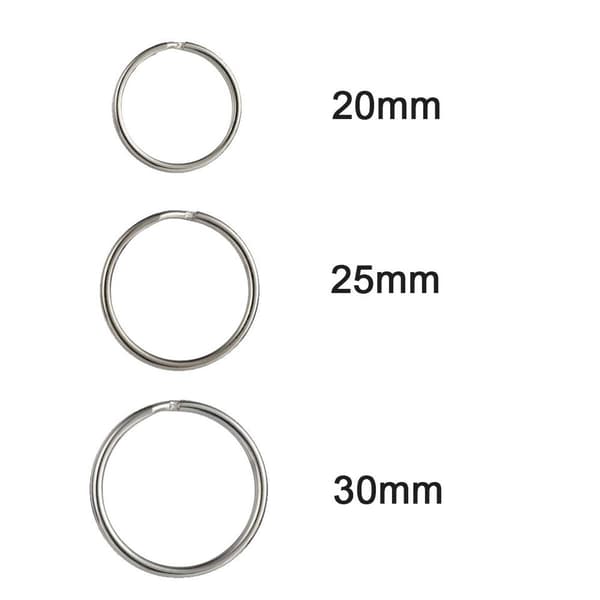Thursday April 30th Round Flat Rings Set Metal Split Ring Sta KLB