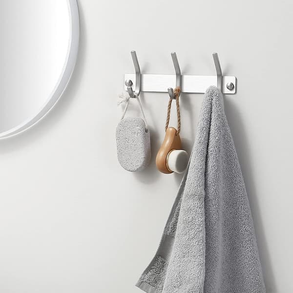 Wall Mounted Coat Rack 3 Hooks Bathroom Towel Hanger SUS304 Stainless Steel Brushed Wall Hook S S