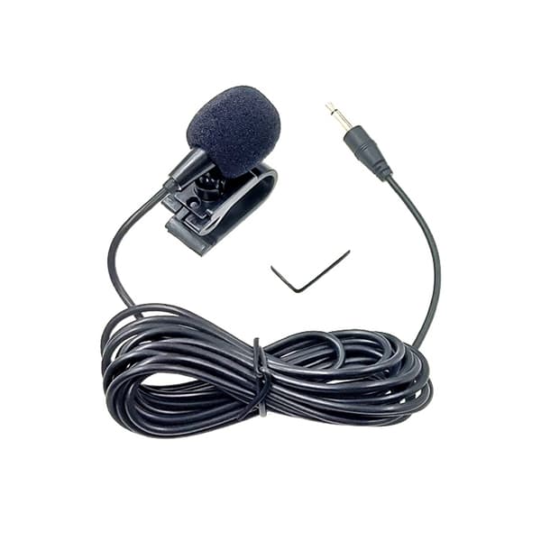 Monomikrofon med klips og 3,5 mm stik – 3 meter kabel