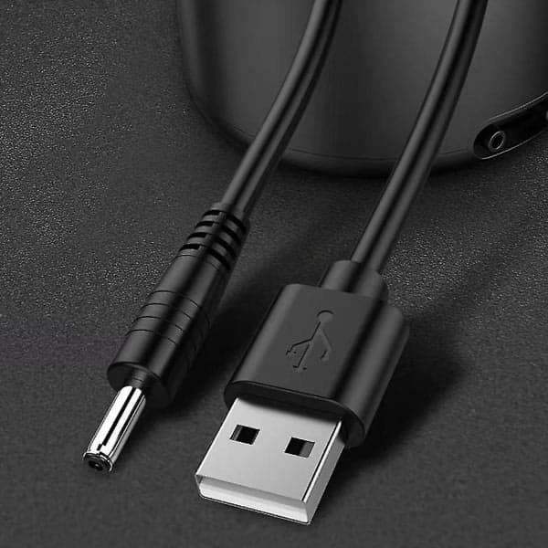 USB til DC 3,5V opladerkabel Erstatning for Foreo Luna/luna 2/mini/mini 2/go/luxe Ansigtsrenser USB opladerledning 100cm Elfenben