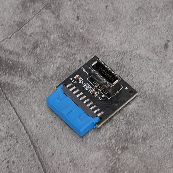 Emolevyn laajennuskortti USB3.0 etu 19PIN - 3.1 TYPE C etu Type E sovitin 20 - 19PIN