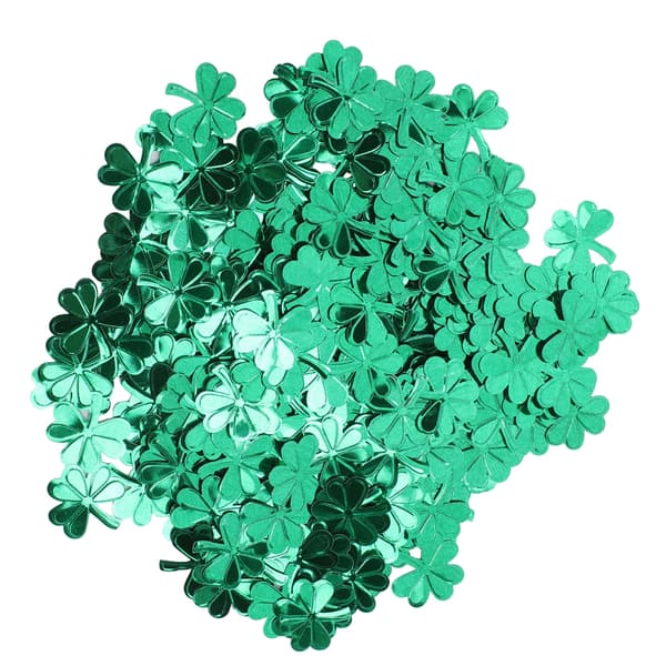 Kløverpaljetter Dekorative Glitrende Shamrock Konfetti Håndverk Feriegavedekorasjon