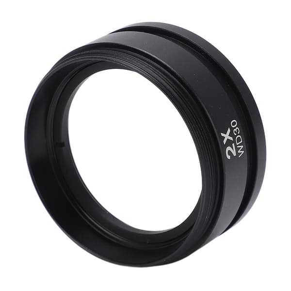 WD30 2X Wide Angle Magnifying Objective Lens Microscope Auxiliary Lens for M48 Interface
