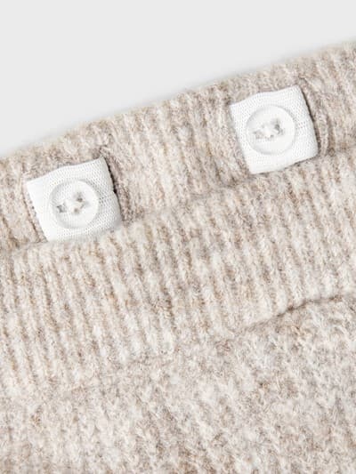 Name it Strikkede Bukser, Beige Størrelse 86 multifarvet