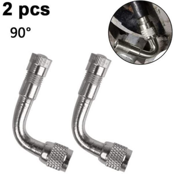 2-pack 90-graders universal motorcykel skoter ventilförlängning Ada