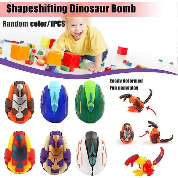 Drakägg Transformera Dinosaurie Kreativa Leksaker Dinosaurie Leksaksägg Deformerat