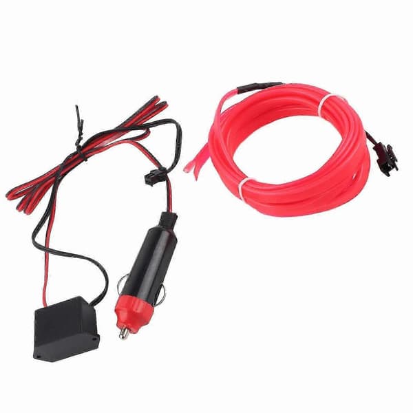 Interior Decorative Lighting Car LED EL Cold Lamp Light Strip Car Modification Parts, Pink