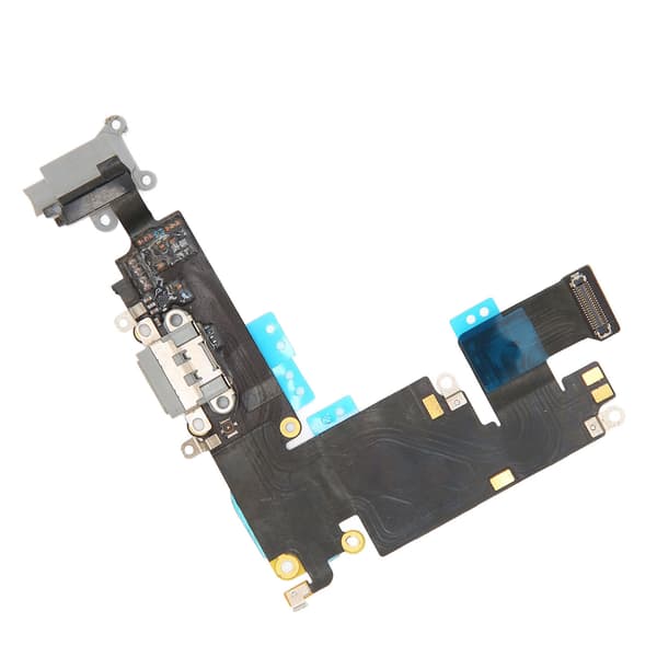 Phone Charging Port Flex Cable with Headphone Port Microphone Function for iPhone 6 Plus Gray