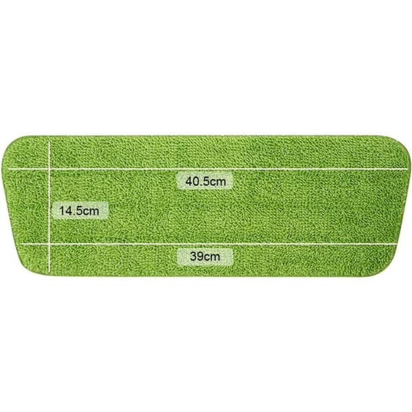 6 stk. Moppe Erstatningspuder, Mikrofiber Spraymoppepuder til Spraymopper, 42*14cm (Grøn)_yux