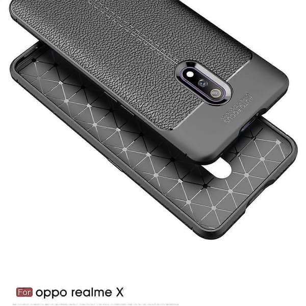 Litchi Textur TPU Stötsäkert Skal för OPPO Realme X