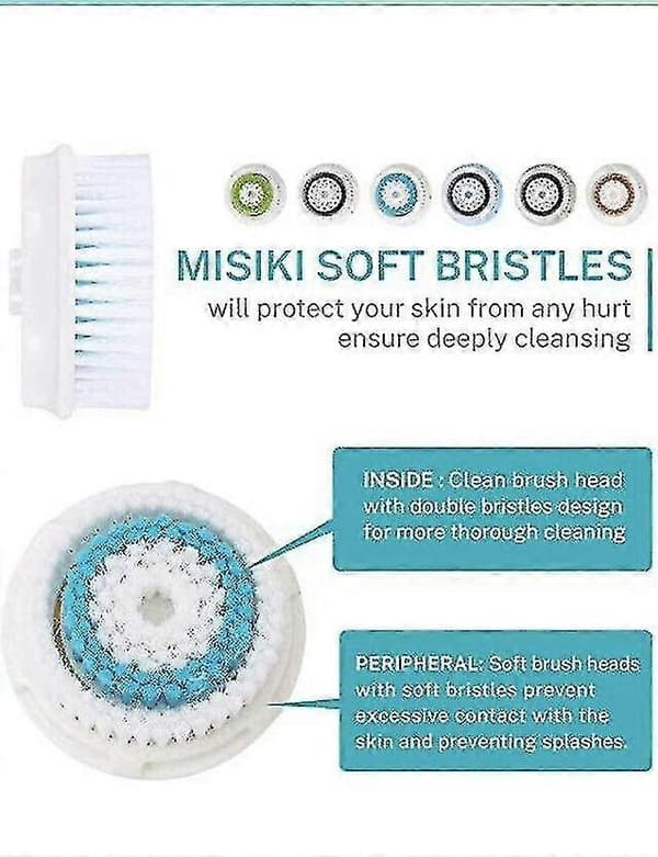 2025 Nye 4 Erstatningsbørstehoder Sensitive Kompatible Med Clarisonic Mia 1 2 3