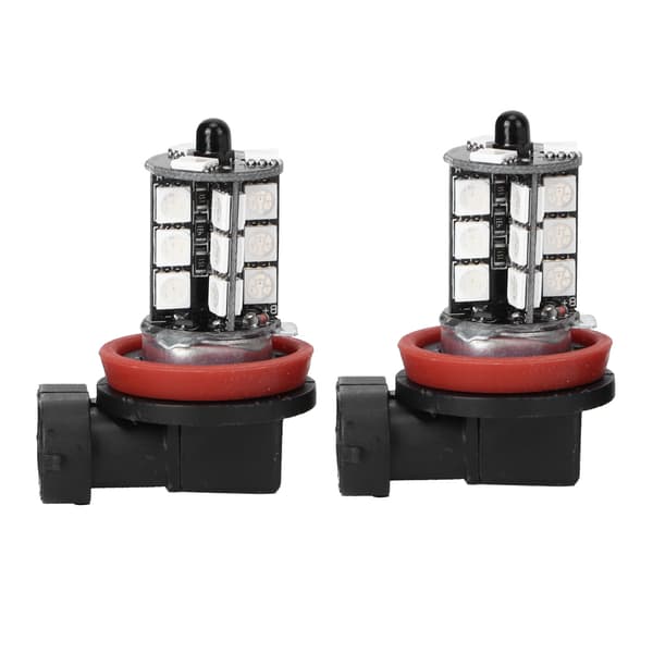 Colorful LED Fog Light Strobe Lamp with Remote Control 12-24V H8 27SMD RGB