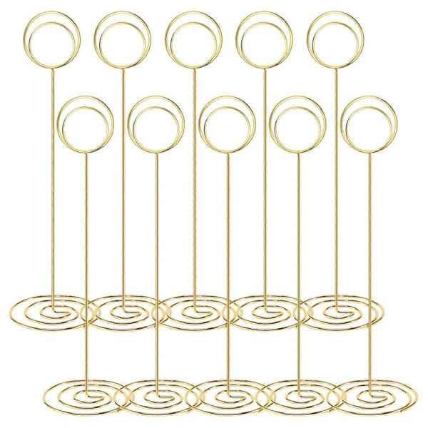 10 stk. 22 cm bordnummerholdere til bryllup, eksamen, reception