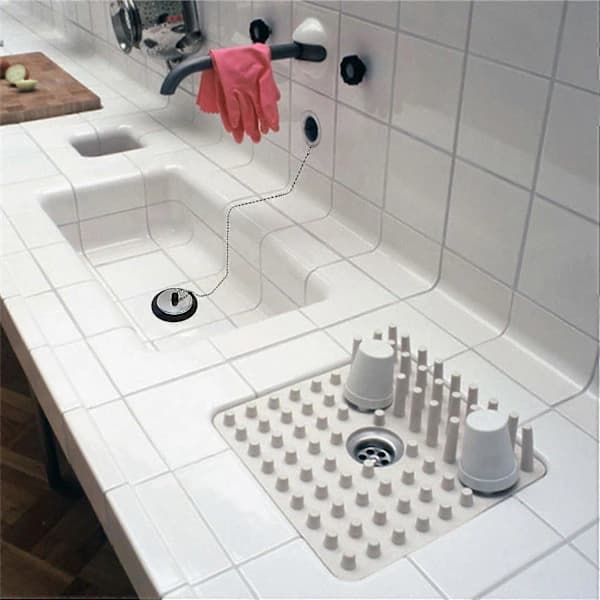 2 Universal badekarspropper, erstatning for vaskepropper (størrelse 1,65\" til 1,77\", kjede 16,5\")