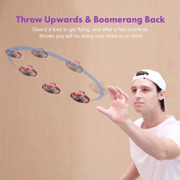 Drone Svævende Flyvende Spinner Boomerang Fidget LED-Lys Legetøj til Børn