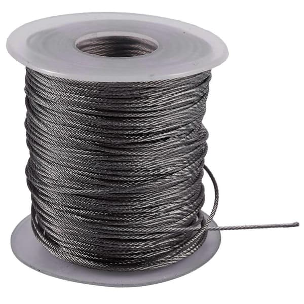 Hisselyft 7x7 1mm Dia Rustfrit Stål Fleksibel Wire 54m
