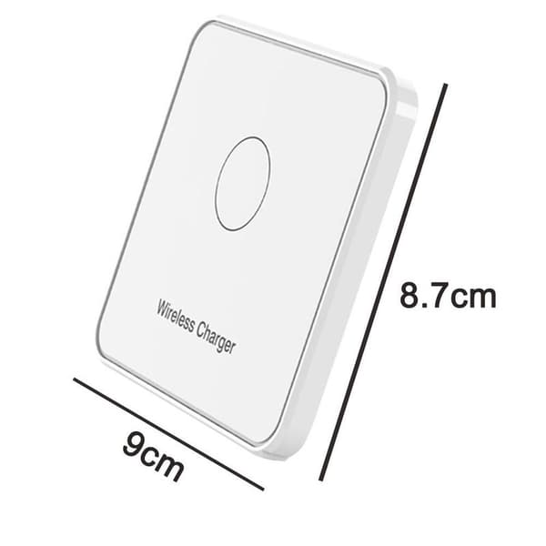 Mobiltelefon induktiv ladestasjon trådløs ladestasjon for iPhone hvit