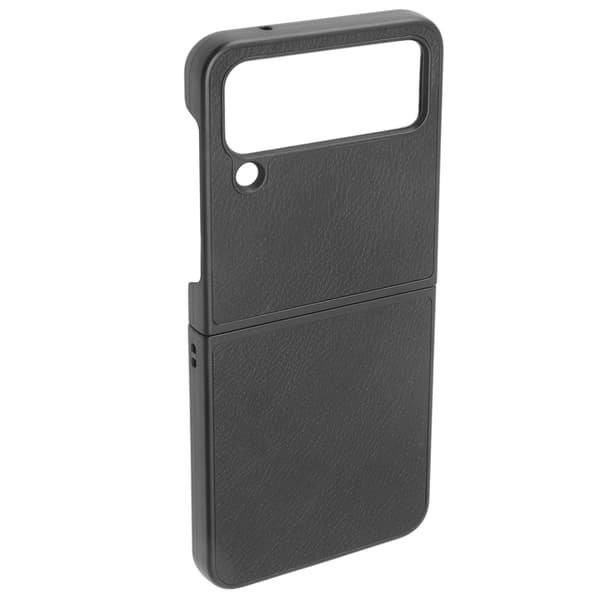 Foldable Screen Mobile Phone Case Scratch Resistant Dustproof Buffer Protective Leather Case Black