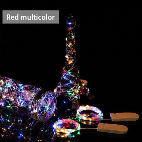16-pack LED String Lights Battery Operated Fairy Lights Four Colors