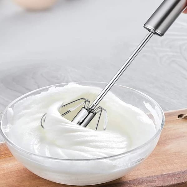 Egg whisk, hand-held whisk, stainless steel egg whisk [CO]