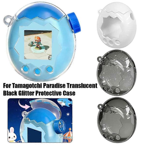 Tamagotchi Paradise Protective Case Removable Cracked Egg Design Hard Shell Protection Portable white white