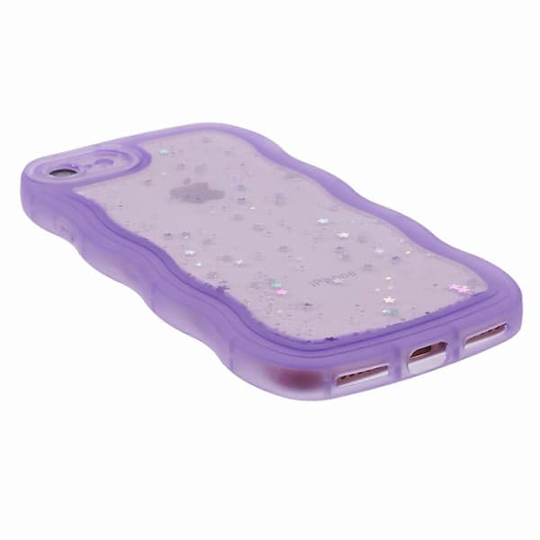 JTW-serien Cover til iPhone 7/8/SE (2020)/SE (2022) Glitterstjerner Bølget Kant TPU-beskyttelse Multicolor Style B